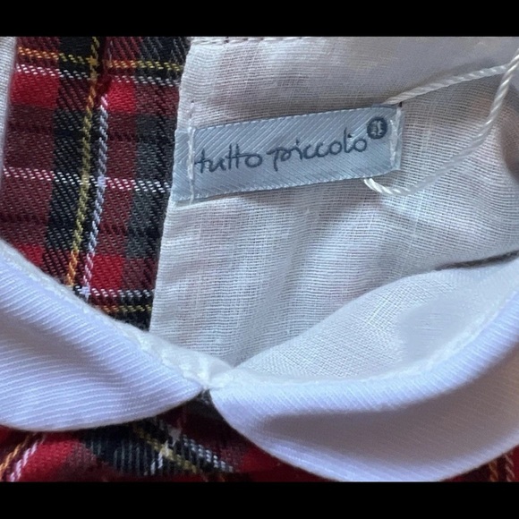 Tutto Piccolo Smocked Plaid Dress Red Girl’s 24 Months 2T Collared Holiday Party - Picture 6 of 16